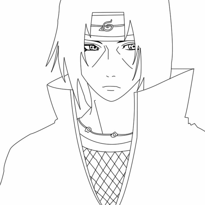 Olhos do Itachi Naruto e Sasuke para colorir e pintar - Imprimir