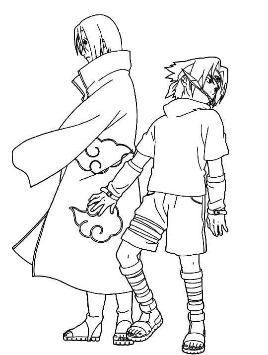   Coloring Pages Naruto Vs Sasuke  Best HD