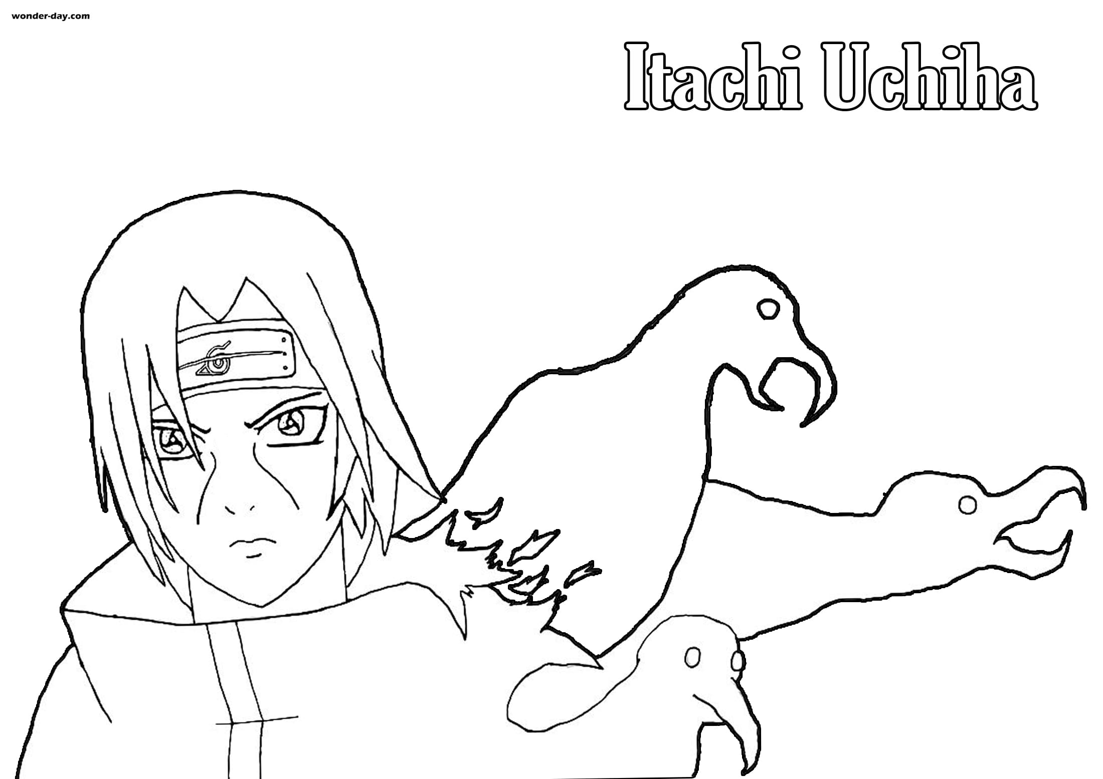 Coloriage Itachi Uchiha Coloriage gratuit à imprimer