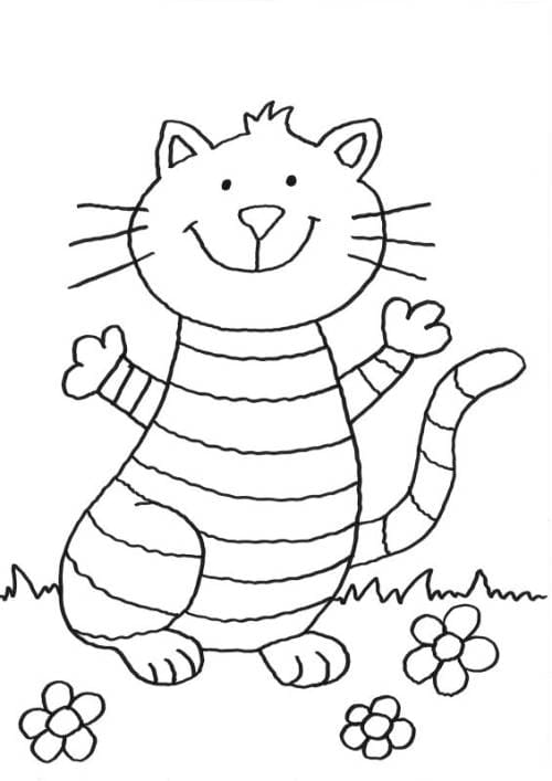 Disegni di Gattino da colorare. Stampa per bambini