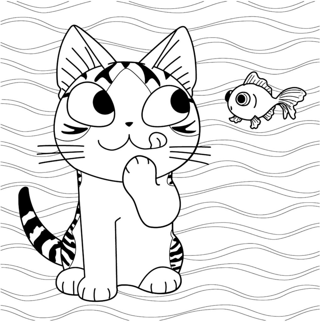 Kitten Coloring pages . 20 Coloring pages for kids