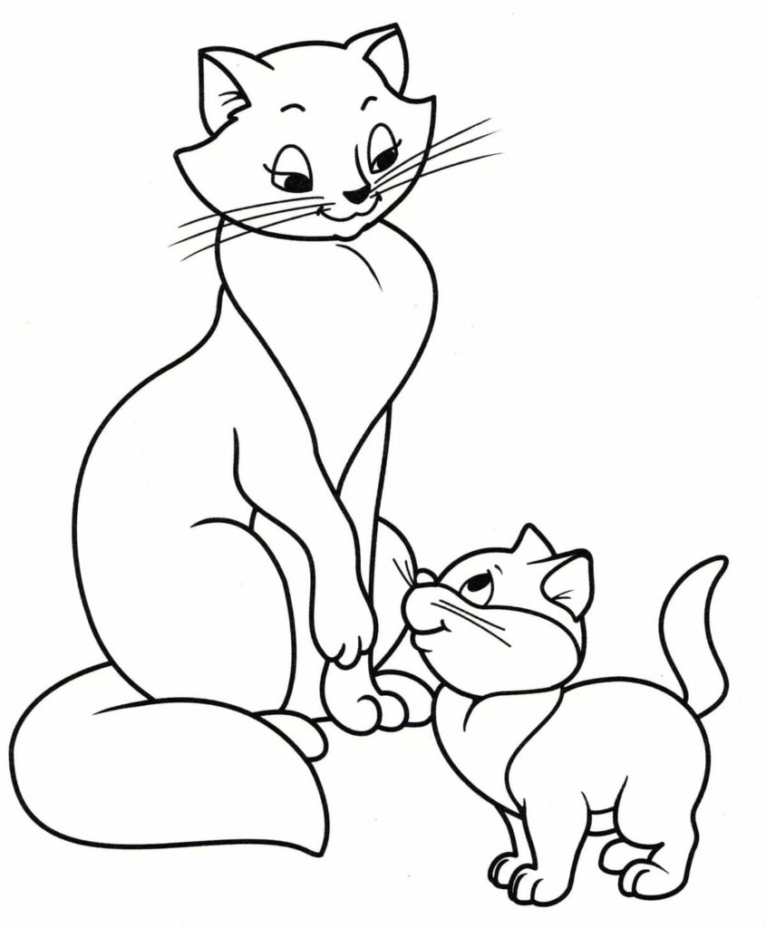Kitten Coloring pages