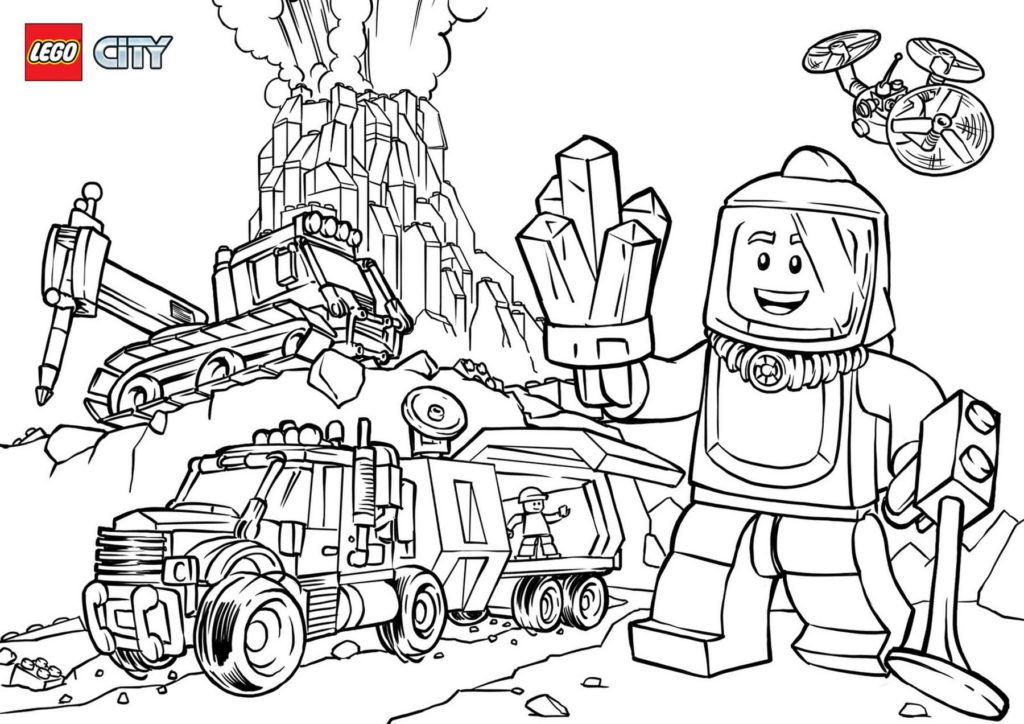 Lego City coloring pages. Free printable coloring pages