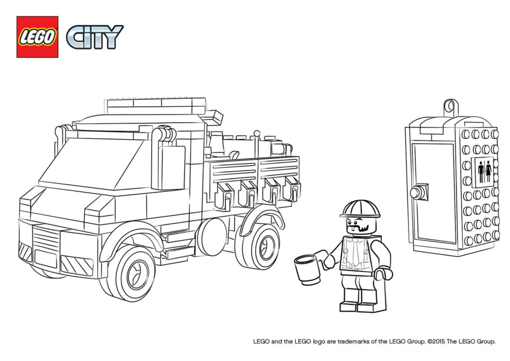 Dibujos de Lego City para colorear