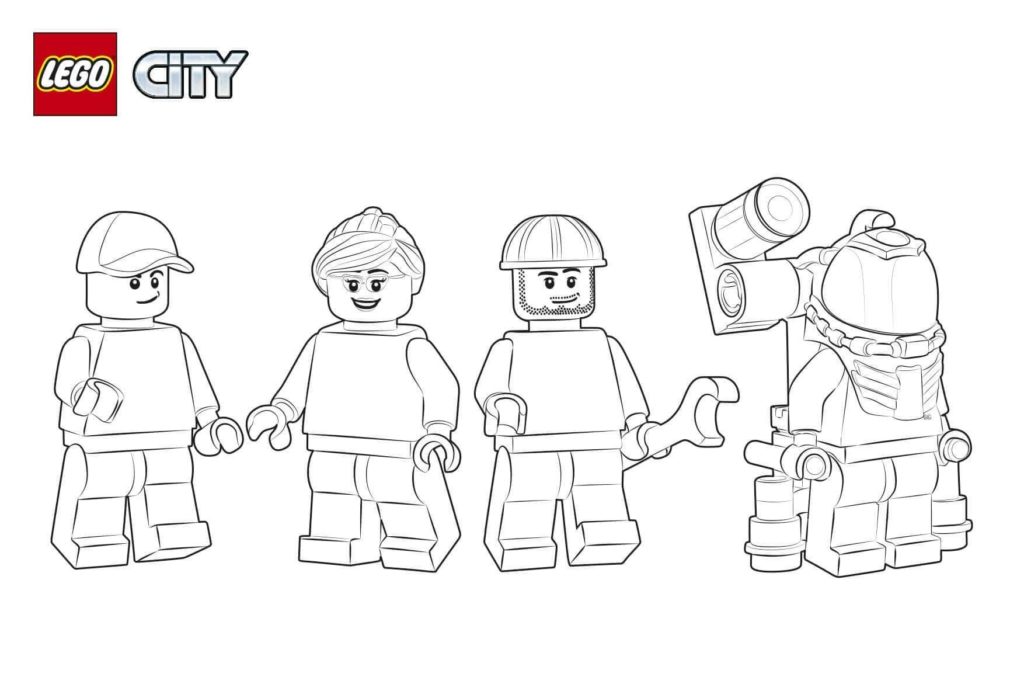 pulgada Cada semana demanda Dibujos de Lego City para colorear | WONDER DAY — Dibujos para colorear para  niños y adultos
