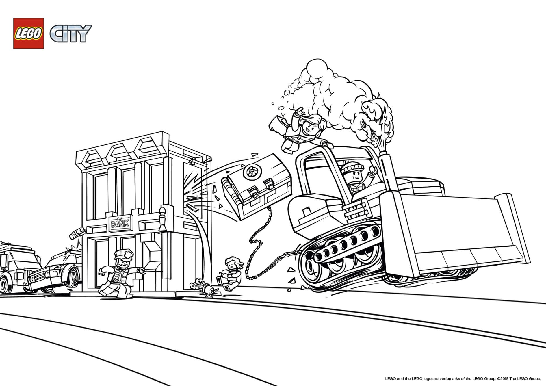 Lego City coloring pages. Free coloring pages