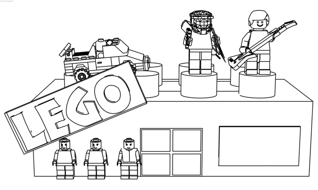 Раскраски Лего Сити. Распечатать бесплатно