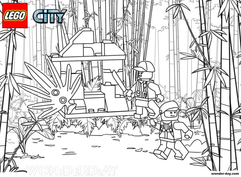 Раскраски Лего Сити. Распечатать бесплатно | WONDER DAY — Раскраски для ...