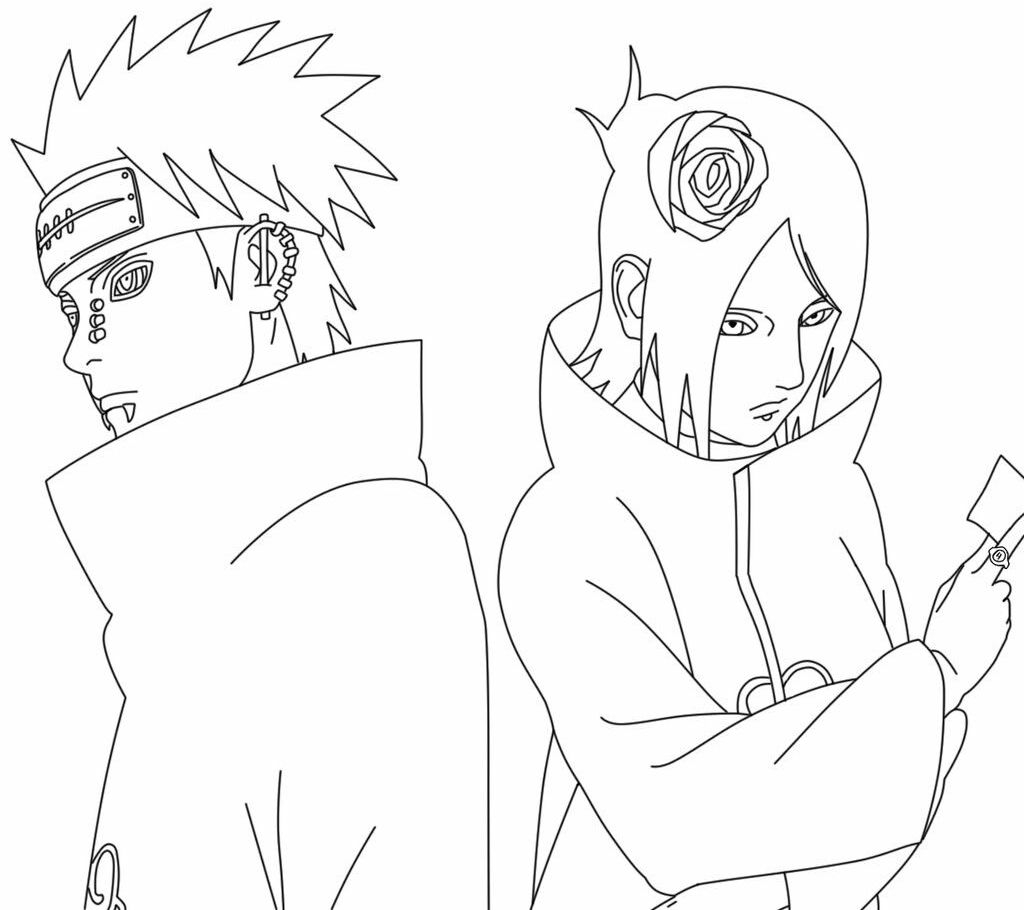 Disegni di Naruto da colorare