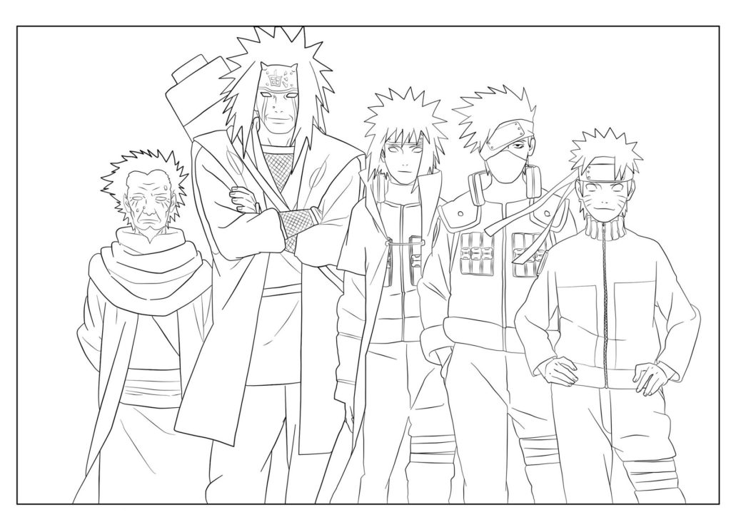 Desenhos do Naruto para Colorir