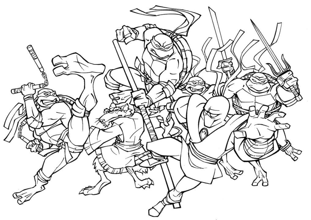 Desenho Para Colorir ninja - Imagens Grátis Para Imprimir - img 10749