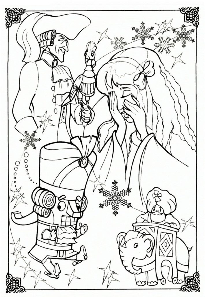 Nutcracker coloring pages. Print for free