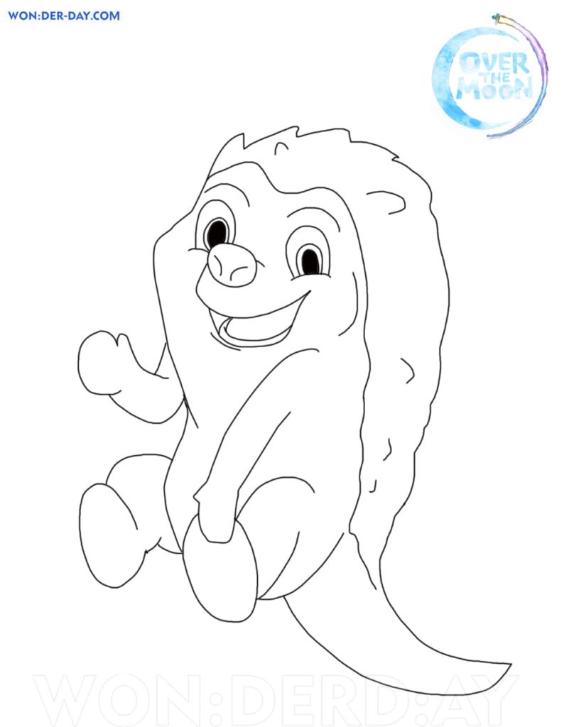 Over the Moon Coloring pages. Printable Coloring pages