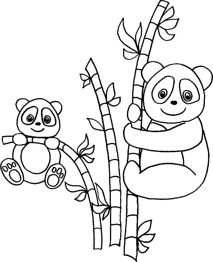 Раскраски Панда. Распечатать для детей в формате А4