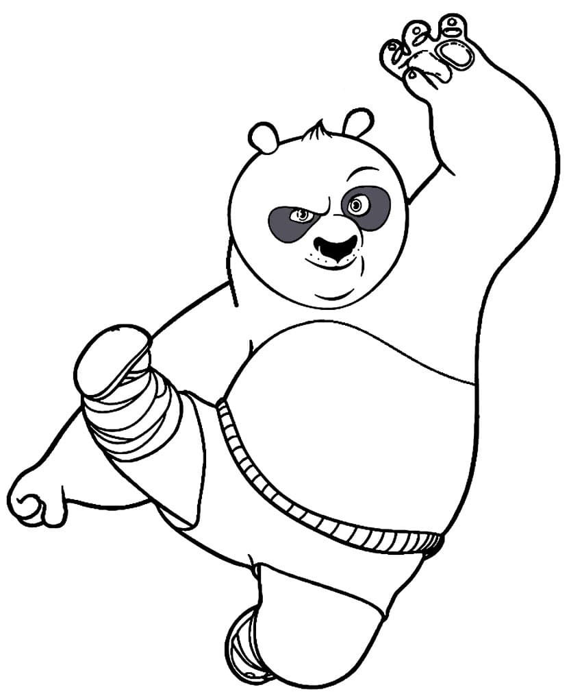 Coloriage Panda. Imprimer pour enfants