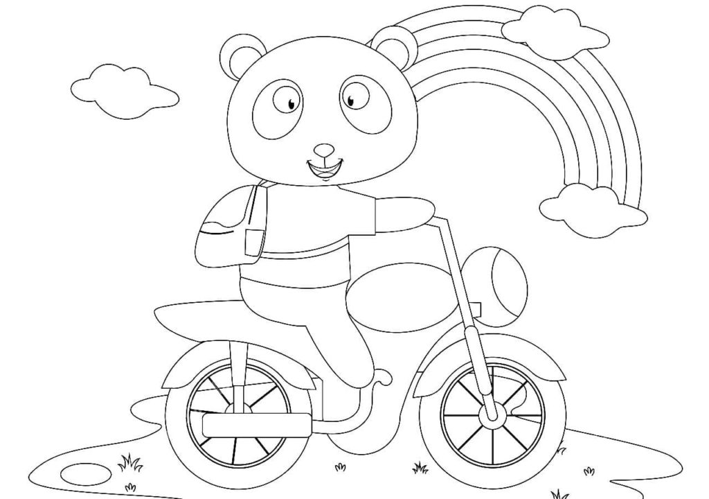 Panda coloring pages