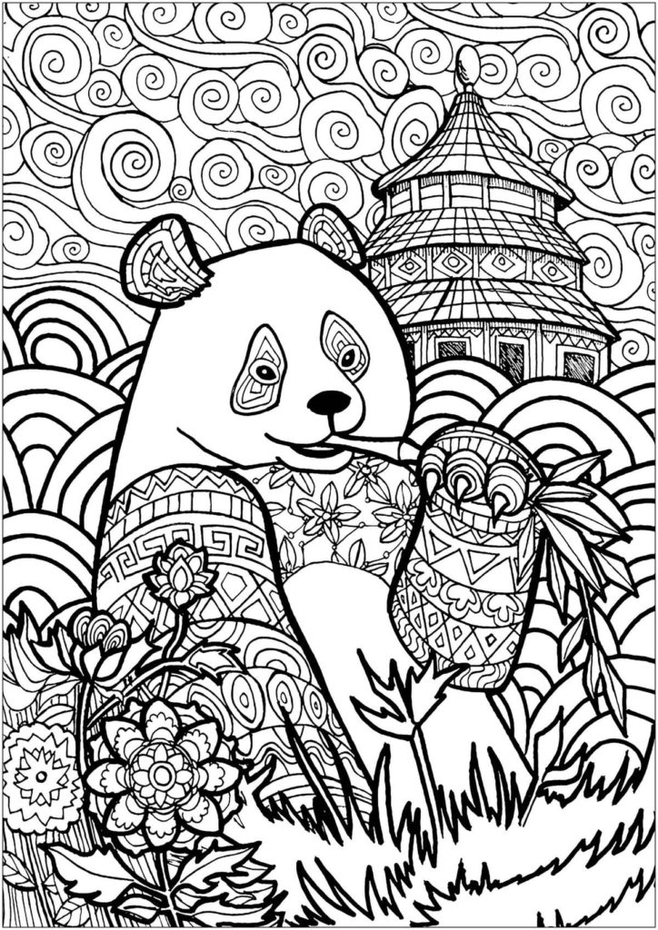 Dibujos de Panda para colorear