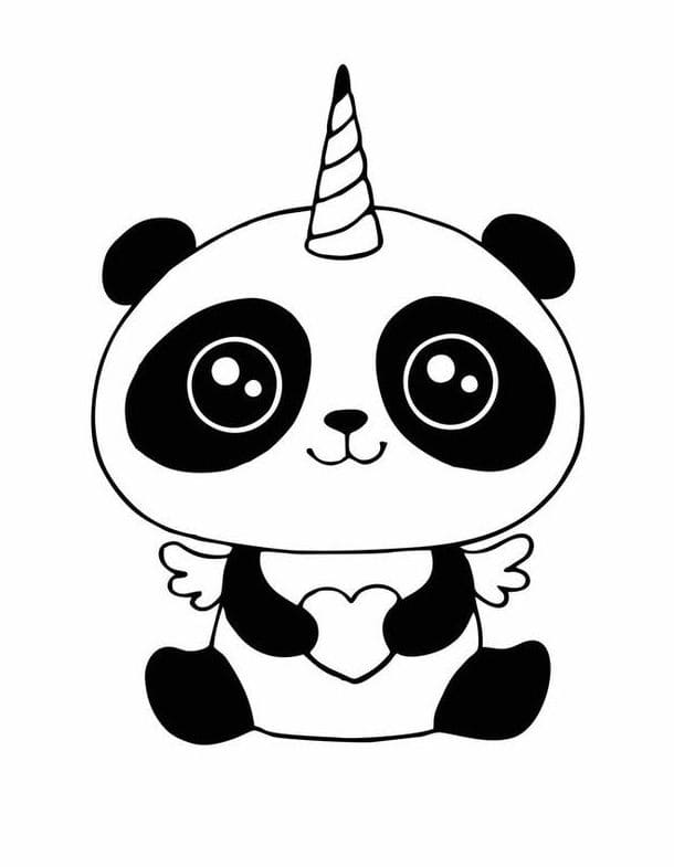 87+ Desenhos de Panda para Imprimir e Colorir/Pintar