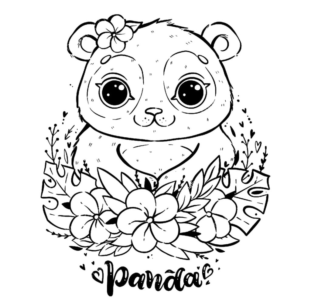 Panda coloring pages