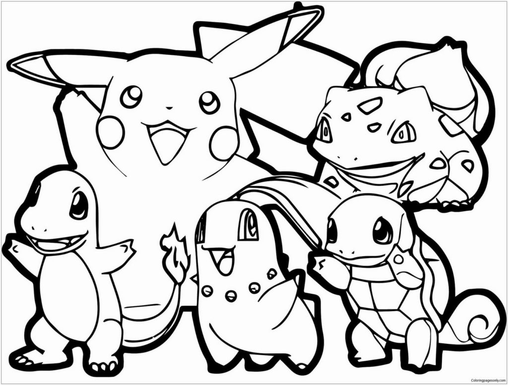 Desenhos de Pokémon para colorir