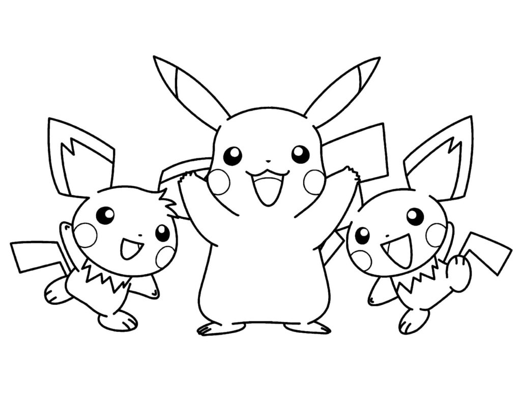 Desenhos de Pokemon Eevee 4 para Colorir e Imprimir 