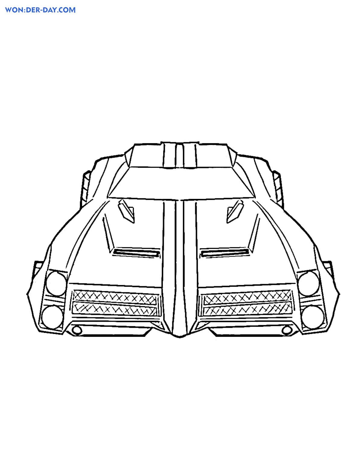 Coloriage Rocket League sur Wonderday.com