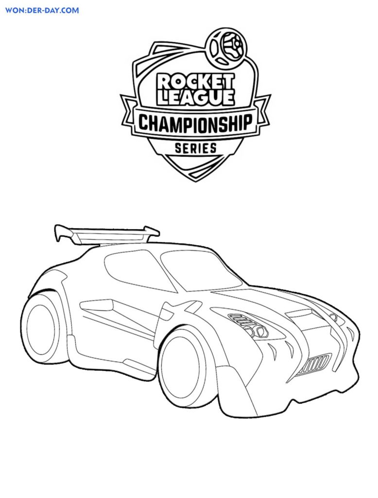 Dibujos de Rocket League para colorear