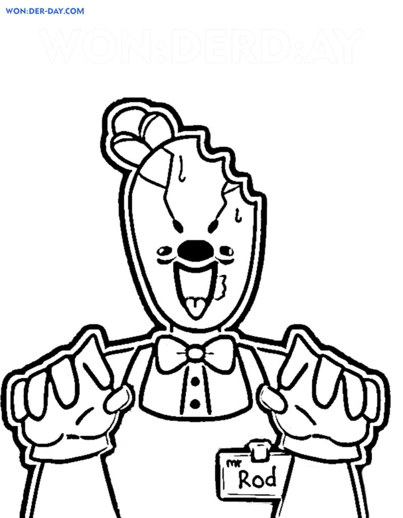 Rod Ice Scream coloring pages