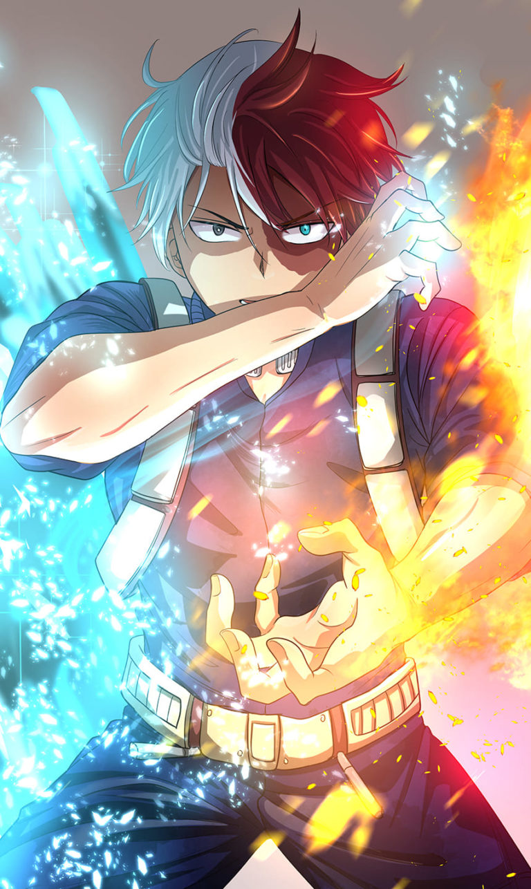 Shoto Todoroki Phone Wallpapers | WONDER DAY — Coloring pages for ...