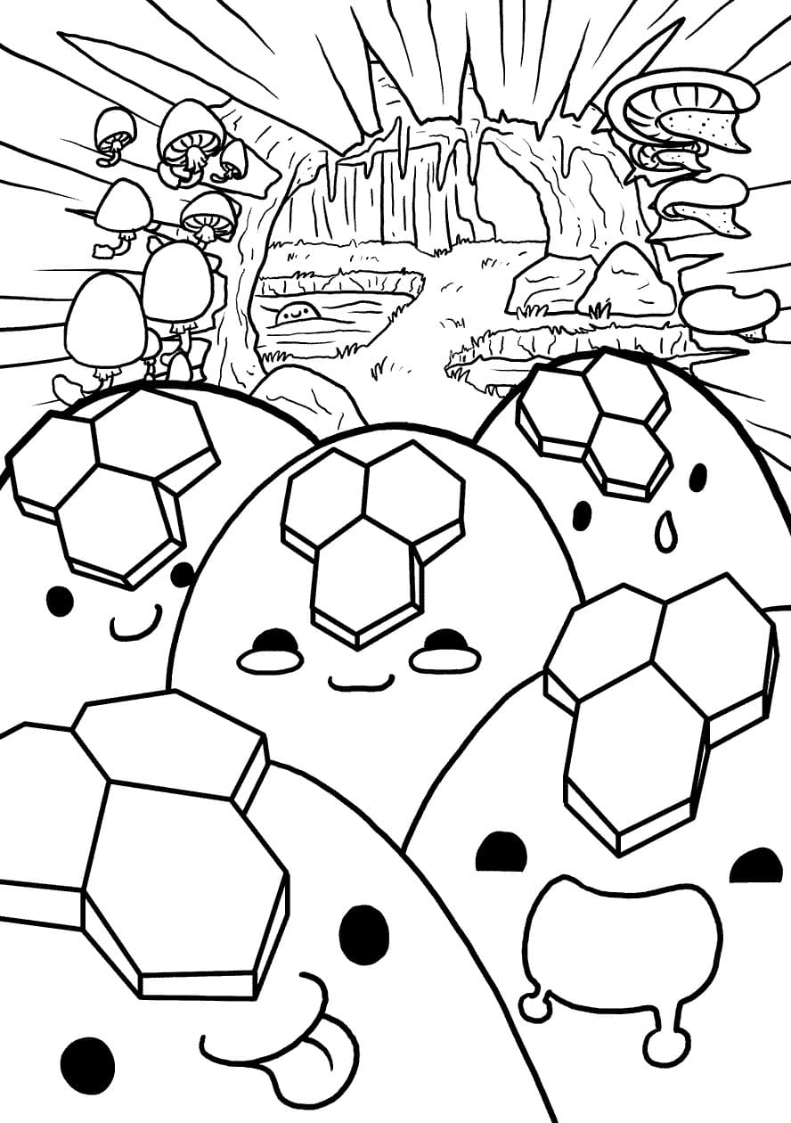 Slime Coloring pages . Print for kids WONDER DAY — Coloring pages for