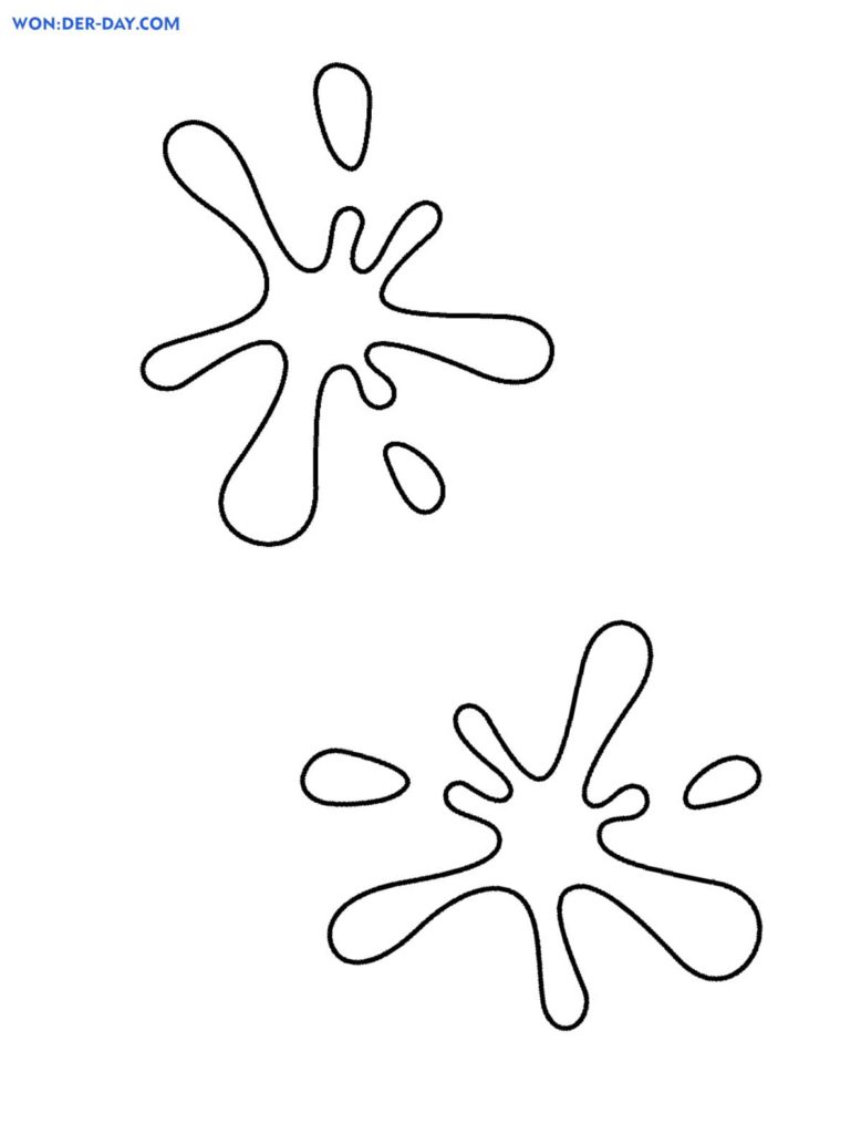 Desenhos de Slime para colorir. Imprimir para crianças