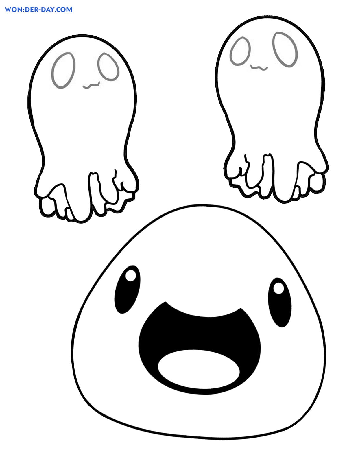 Slime Coloring pages . Print for kids WONDER DAY — Coloring pages for