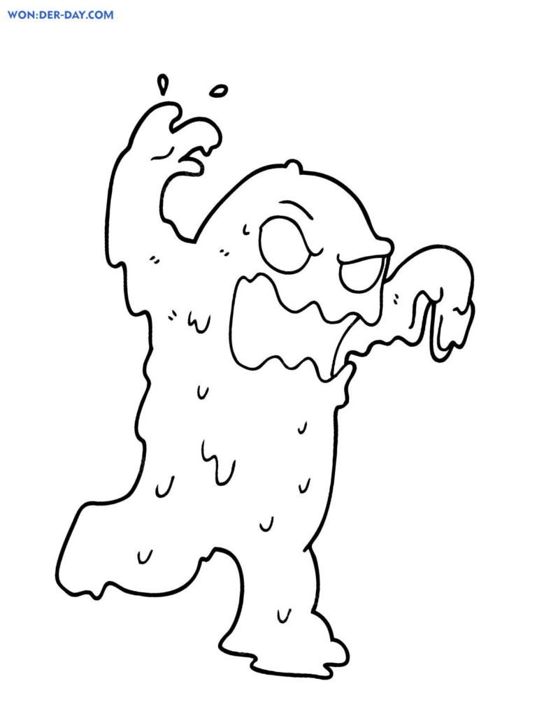 Slime Coloring pages