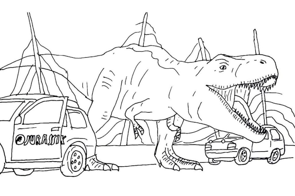 Coloriage T-Rex