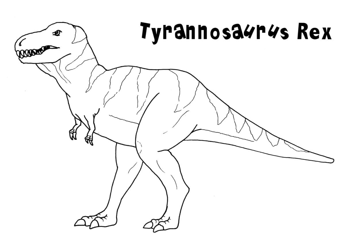 Desenhos de T-Rex para Colorir