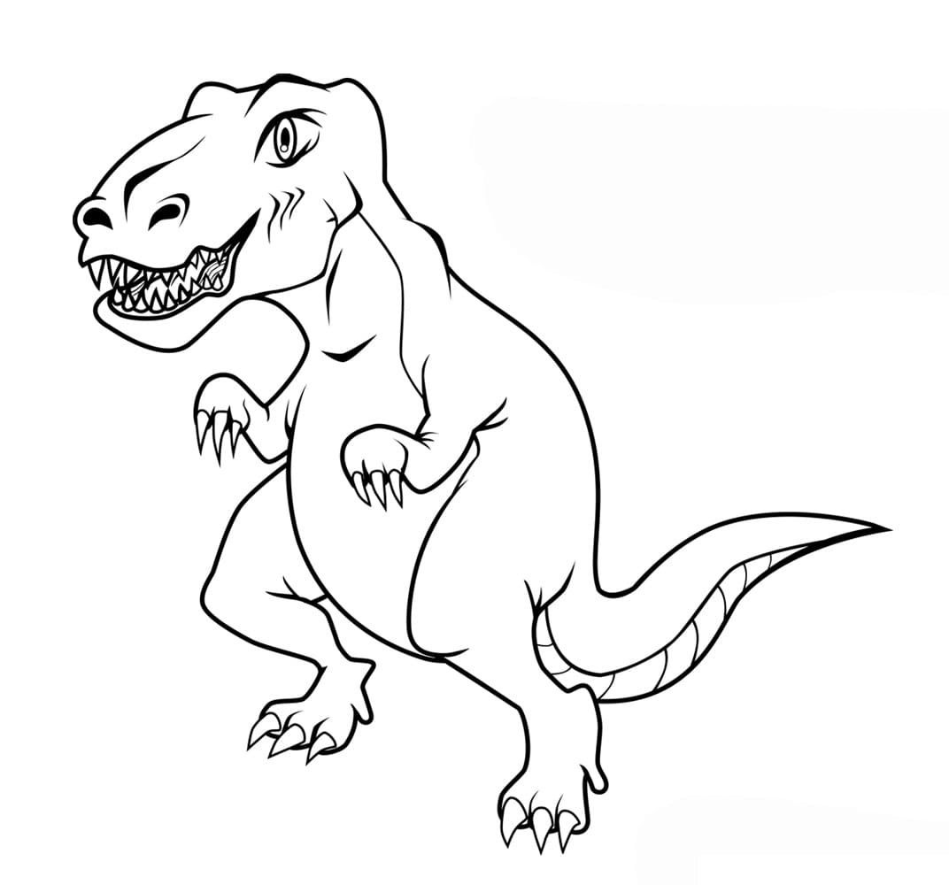 t-rex ausmalbilder. kostenlos zum ausdrucken