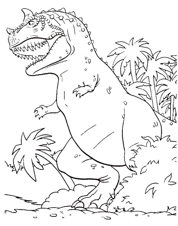 Dibujos para colorear T Rex para imprimir gratis
