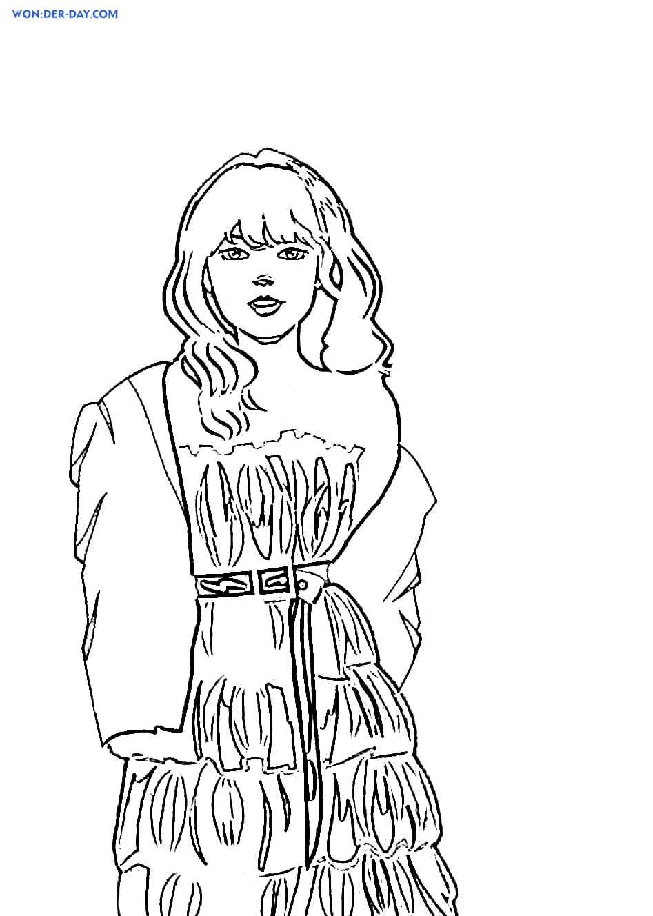 Taylor Swift Coloring Pages . Print for Free WONDER DAY — Coloring