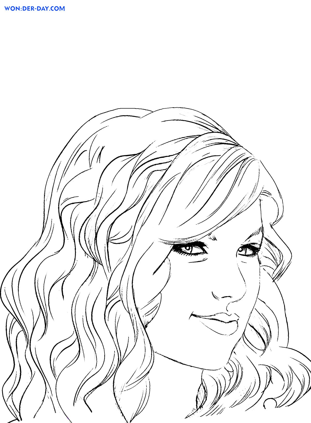 Desenhos De A Cara De Taylor Swift Para Colorir E Imp 0512
