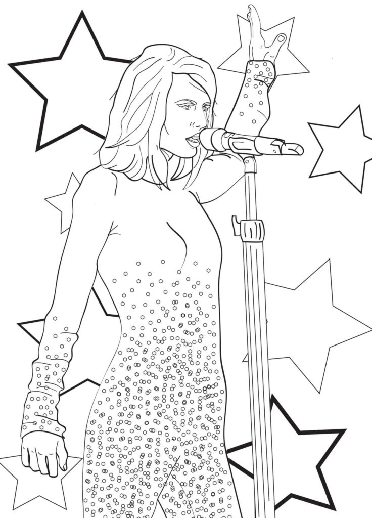 Coloriages Taylor Swift