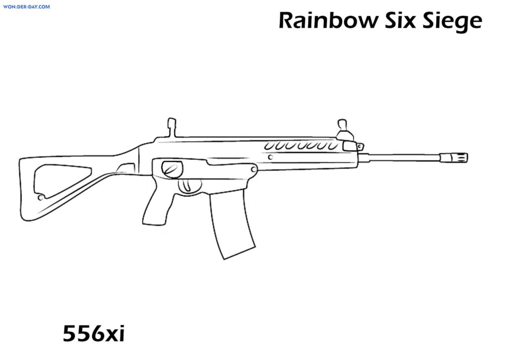 Dibujos para colorear Rainbow Six Siege. Imprimir gratis