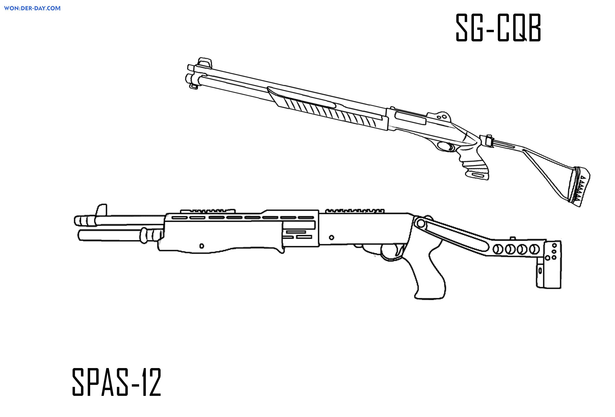 SG-CQB and SPAS-12.