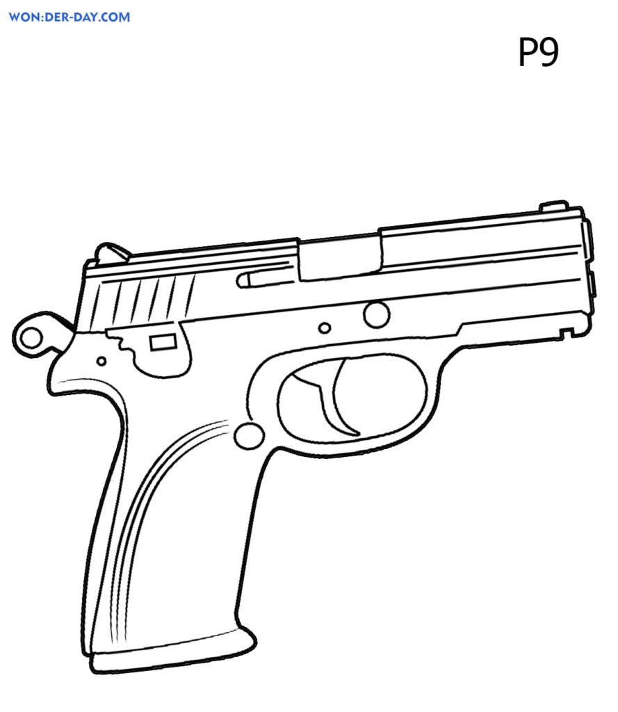 Weapon coloring pages