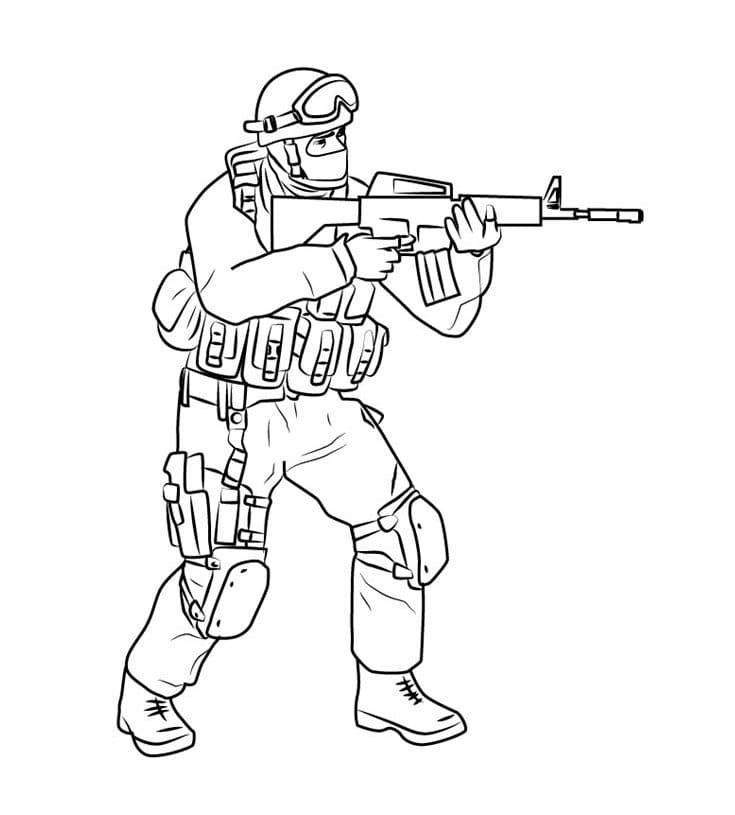 Weapon coloring pages