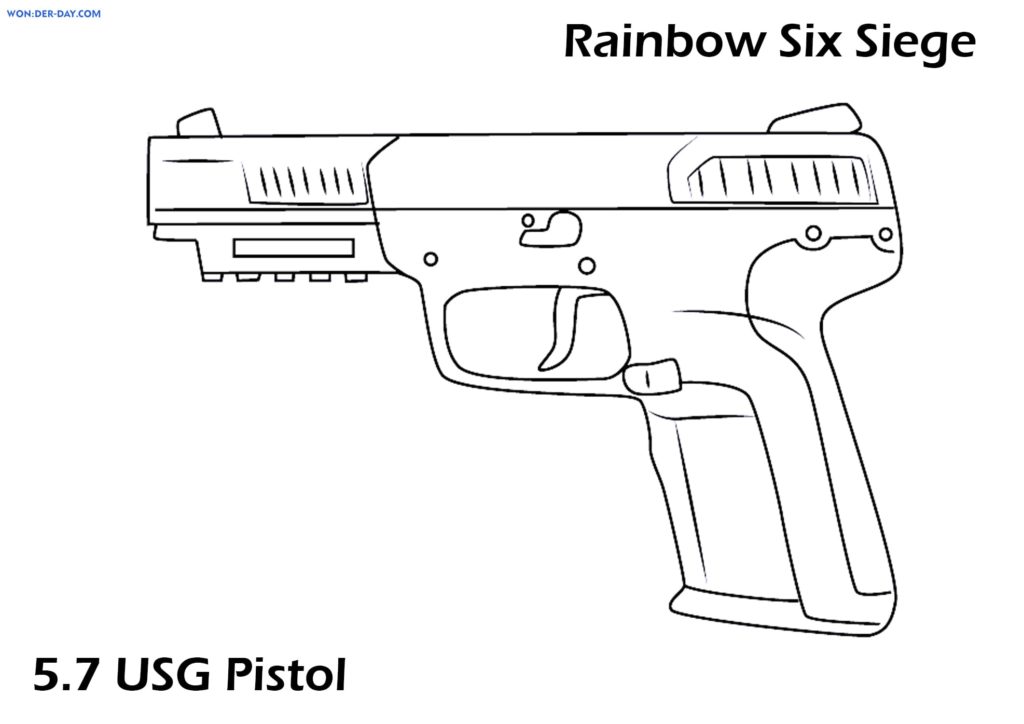 Weapon coloring pages