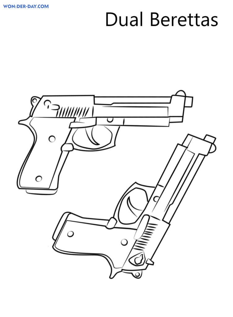 Desenhos de Armas para colorir