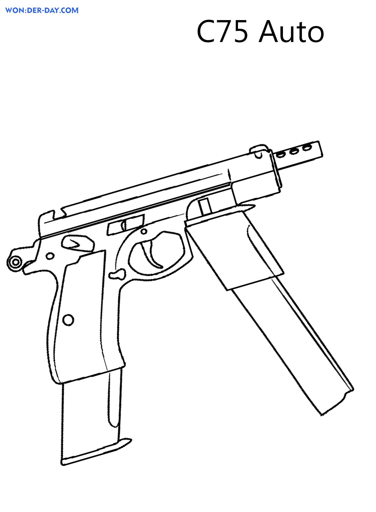 Download Weapon coloring pages . Print for boys | WONDER DAY