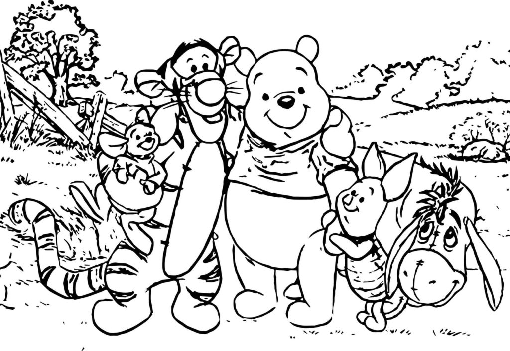 Coloriages Winnie l'Ourson et ses amis