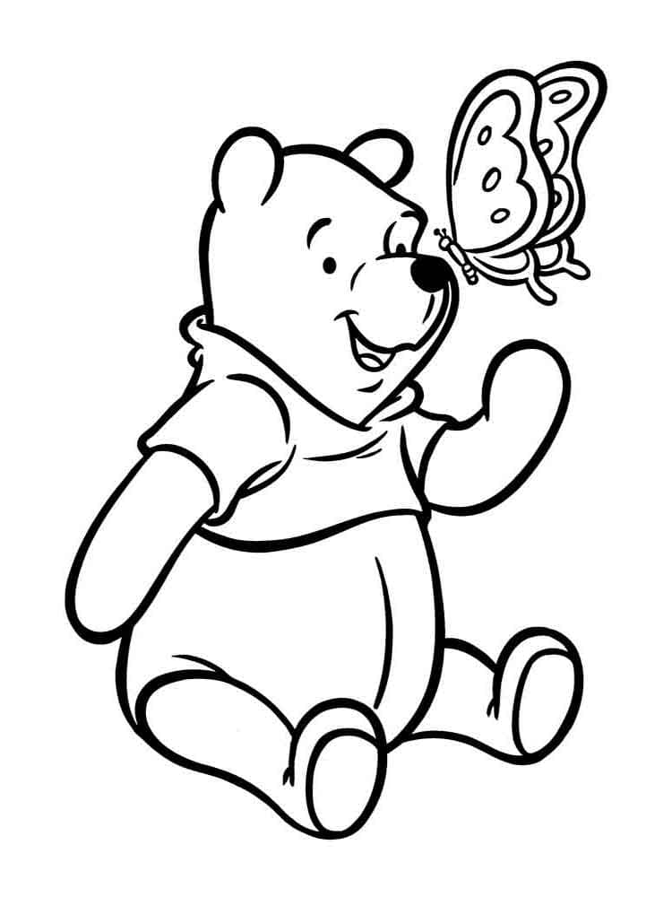 Desenhos do Ursinho Pooh para Imprimir e Colorir
