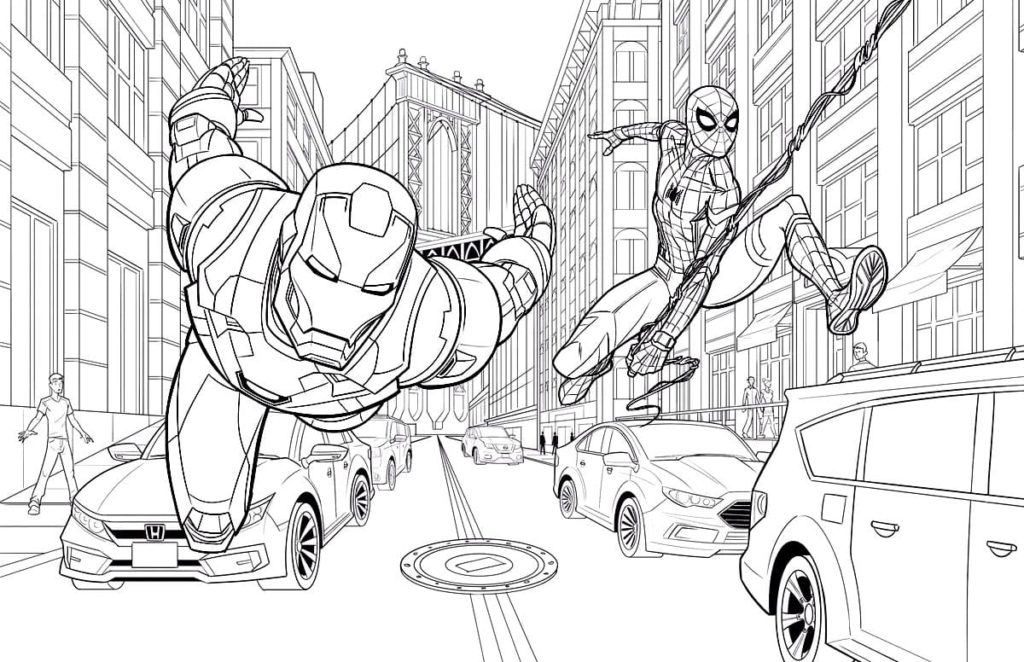 Coloriages Spiderman